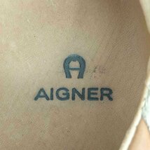 AIGNER(アイグナー) イタリア製 コンビレザー スニーカー レディース EUR：37 中古 古着 0346_画像6
