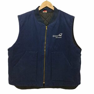 Union Line(ユニオンライン) USA製 ダック地 ジップアップベスト メンズ XXL 中古 古着 0742