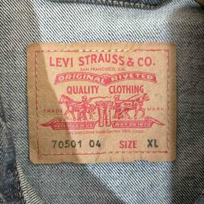 Levis(リーバイス) 90S ユーロ チュニジア製 70501 1ST デニムジャケット メンズ im 中古 古着 1242の画像6