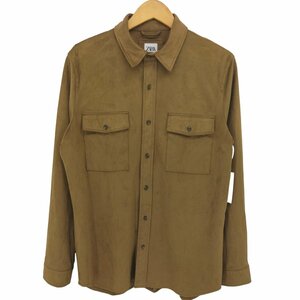 ZARA(ザラ) FAUX SUEDE OVERSHIRT メンズ import：S 中古 古着 0443