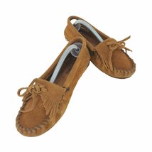 Minnetonka(ミネトンカ) スエード フリンジ モカシン シューズ レディース 7 中古 古着 0351_画像1