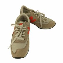 NEW BALANCE(ニューバランス) スエード切替ローカットスニーカー レディース JPN：24.5 中古 古着 0828_画像1