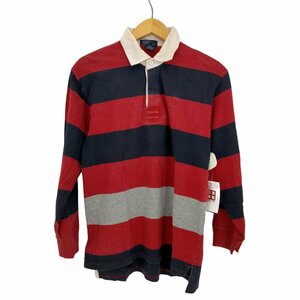 POLO RALPH LAUREN(ポロラルフローレン) ボーダー ラガーシャツ メンズ import：L 中古 古着 0223