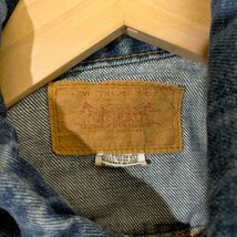 Levis(リーバイス) USA製 ボタン裏526刻印 70505 デニムトラッカージャケット メンズ 表 中古 古着 0643_画像6