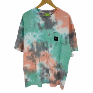 HUF(ハフ) TIE DYE BOX LOGO POCKET TEE メンズ JPN：XL 中古 古着 0743