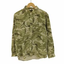 BEN DAVIS(ベンデイビス) Stretch Camo Coal L/S Shirt ストレッチ 中古 古着 0924_画像1