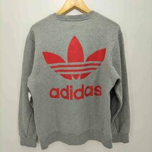 adidas(アディダス) 90～2000s 万国旗タグ 両面トレフォイルロゴ クルーネックスウェット メ 中古 古着 1003_画像2