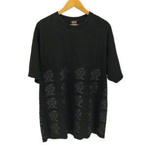 USED古着(ユーズドフルギ) 語楽 clothing 愛プリント tシャツ メンズ 3L 中古 古着 0906