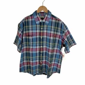 L.L.Bean(エルエルビーン) 70s-80s復刻 チェック柄半袖シャツ メンズ JPN：L 中古 古着 0603