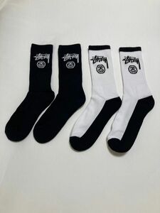 新品未使用　stussy ステューシー　ロゴハイソックス　セット販売　海外正規品