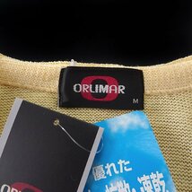 新品 オリマー 快適繊維 summina リネン混 ニット ベスト L 黄 【NOC124_320】 ORLIMAR サマーニット 春夏 メンズ ジレ カジュアル ゴルフ_画像8