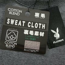 新品 プレイボーイ 裏毛 刺繍 スウェット M 【33054_98】 PLAYBOY メンズ クルーネック トレーナー スエット プルオーバー_画像10