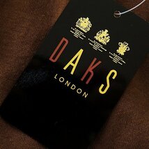 新品 2万 ダックス 日本製 ライト スウェット トレーナー パンツ セットアップ L 茶 【J46855】 DAKS LONDON スムース ジャージー ロゴ_画像9