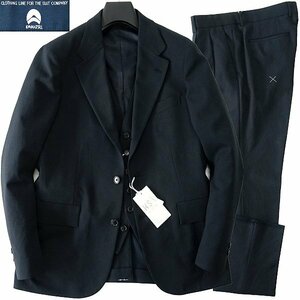 新品 スーツカンパニー 吸水速乾 AIRTECH 3ピース スーツ YA5(細身M) 紺 【J47052】 170-8D 春夏 メンズ ストレッチ 洗濯可 軽量