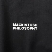 新品 マッキントッシュフィロソフィー 綿 モダール 裏毛 クルーネック スウェット M 黒 【I53891】 MACKINTOSH PHILOSOPHY ストレッチ_画像5