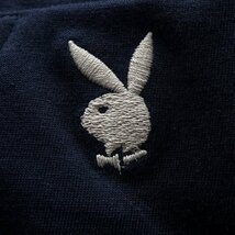 新品 プレイボーイ 24年春夏 バニー ロゴ 刺繍 カットソー M 紺【41028_79】 PLAYBOY ロンT ポケT 長袖 ポケット Tシャツ メンズ_画像6