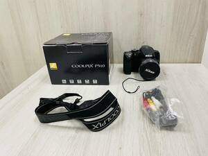 【動作確認済み】 Nikon ニコン COOLPIX P510 コンパクトデジタルカメラ レンズ付き 4.3-180mm 1:3-5.9 箱付き 紐付き クールピクス