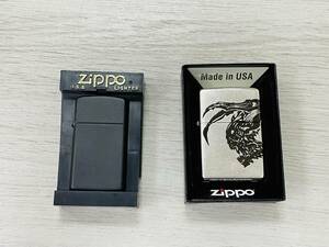 ZIPPO ジッポ おまとめ 2個おまとめ 牙狼 GARO C柄 陰我消滅 黒 スリム 黒 black 