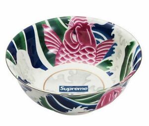 ★新品未使用 Supreme Waves Ceramic Bowl / シュプリーム 大鉢 深鉢 盛鉢 皿 器 鯉 和柄 セラミック ボール Multicolor 舐達磨