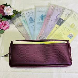 103* pouch type *JW pamphlet inserting! middle sack 8 sheets attaching * imitation leather wine * hand made 