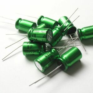 [10個] ES 25V 100uF MUSE ニチコン ★ オーディオ用無極製品 生産終了品の画像1