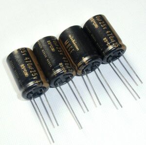 [4個] KZ 25V 470uF MUSE ニチコン ★ 最高グレード品 生産終了品