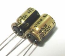 [10個] FG 25V 100uF Fine Gold ニチコン ★生産終了品_画像2