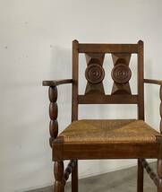 フランス アンティーク Arm Chair ”anonymous” ビンテージ チェア テーブル Charles Dudouyt ベルギー_画像5