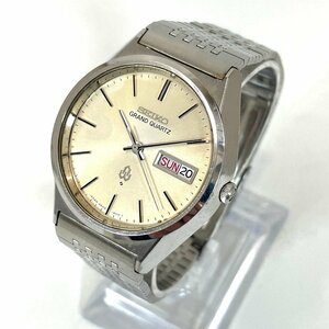 ER-60【 SEIKO GQ 】 動作品 難あり 4843-8110 セイコー グランドクォーツ ゴールド デイデイト メンズ 腕時計