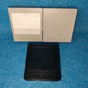 【3枚セット】 ゲームキューブ メモリーカード 251ブロック1枚　59ブロック2枚 GAMECUBE NINTENDO GC