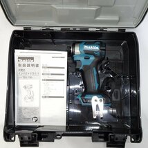 【新品】makita マキタ 18V 充電式インパクトドライバー TD173D ブルー　青 純正品 本体 ケース　★1 新型_画像1