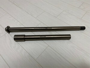 CB750高級軽量アクスルシャフトZero Point Shaftμ/前後セット/ゼロポイント/美品RC42送料無料