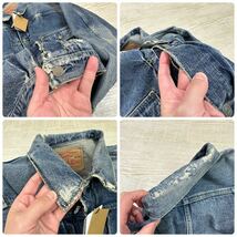 新品 希少 SAPEur サプール 5067XX THE FUTURE VINTAGE DENIM JACKET ヴィンテージ デニム ジャケット ダメージ 加工 A0022-242 サイズ M_画像8