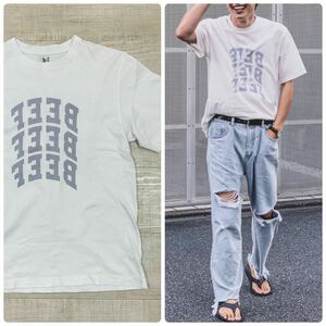 21ss 2021 blurhms ROOTSTOCK ブラームス ルーツストック BEEF or CHICKEN Tee 洗い加工 ビーフ オアー チキン Tシャツ 日本製 サイズ 2