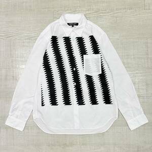 17ss 2017 美品 COMME des GARCONS HOMME DEUX コム デ ギャルソン オムドゥ アーティスト コラボ ブロード シャツ SHIRT サイズ S