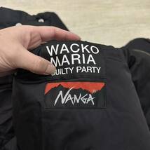 22aw 2022 美品 WACKO MARIA ワコマリア x NANGA ナンガ DOWN JACKET 22FW-WMO-NA01 ダウン ジャケット ブラック サイズ L 定価79.200円_画像9