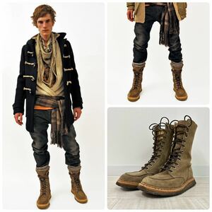 名作 BALMAIN バルマン レースアップ コンバット ブーツ LACE UP COMBAT BOOTS MADE IN FRANCE フランス製 ARCHIVE アーカイブ サイズ 41