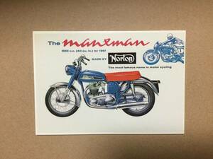 2B ポストカード　MANXMAN BY NORTON No.668/7