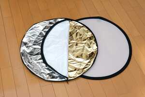  circle plane reflector 60cm 5-in-1 white black gold silver half transparent reflector storage pouch attaching free shipping 
