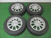 ZR269【送料無料 在庫処分!!】195/65R15 超溝高 8.5分山 ブリヂストン 夏タイヤ Playz PX-RV ホイールセット 4本 美品 ♪ 激安 ヴォクシー_画像1