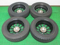 ZY444【送料無料】175/65R15 超溝高 8.5分山 スタッドレス WINTERMAXX WM02 ♪ 2020年製 ホイールセット 4本 激安 フィット フィールダー_画像10