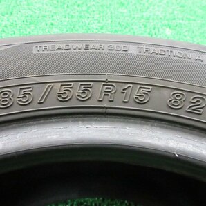 ZT611【送料無料】185/55R15 超溝高 8.5分山 ヨコハマ 夏タイヤ BluEarth-GT AE51 20年製 4本 激安 ノート フィット bB デミオ フィアットの画像9