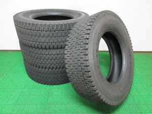 ZD291【送料無料】265/70R19.5 140/138 超溝高 ダンロップ スタッドレス DECTES SP001 4本 高年式 激安 大型 低床 トラック ユニック 等に