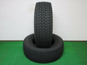 ZD406【送料無料】365/70R22.5 160 超溝高 8.5分山 ダンロップ スタッドレス SP090 21年製 2本 自山 激安 大型 トラック 除雪 ローダー 等