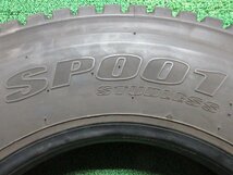 ZY328【送料無料】225/80R17.5 123/122 超溝高 8~8.5分山 スタッドレス DECTES SP001 22年製 2本 激安 中型 4トン トラック キャンター 等_画像10