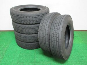 ZY580【送料無料】225/80R17.5 123/122 超溝高 8.5分山 オールシーズン DECTES SP680 23年製 6本 激安 中型 4トン トラック キャンター 等