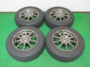 ZL844【送料無料】195/65R15 超溝高 ヨコハマ 夏タイヤ BluEarth E52 20年製 ホイールセット 4本 激安 プリウス カローラ インプレッサ 等