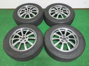 ZD248【送料無料 SALE品】225/60R17 超溝高 8.5分山 ヨコハマ 夏タイヤ BluEarth-RV RV03 22年 ホイールセット 4本 美品 激安 アルファード