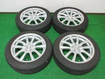 ZL396【送料無料 SALE品】175/60R16 超溝高 8~9分山 夏タイヤ ECOFINE 2021年製 アルミ ホイールセット 4本 激安 ラクティス トレジア 等に_画像1