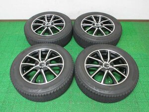 ZY644【送料無料】175/65R15 超溝高 8.5分山 ブリヂストン スタッドレス ★最新★ VRX3 ♪ 21年 ホイールセット 4本 激安 アクア ヴィッツ